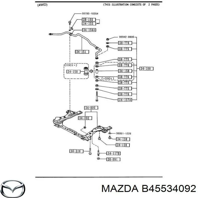 B45534092 Mazda 