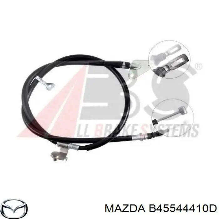 Задний правый трос ручника B45544410D Mazda