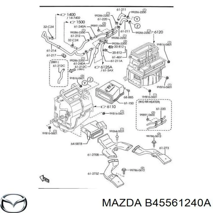 B45561240A Mazda