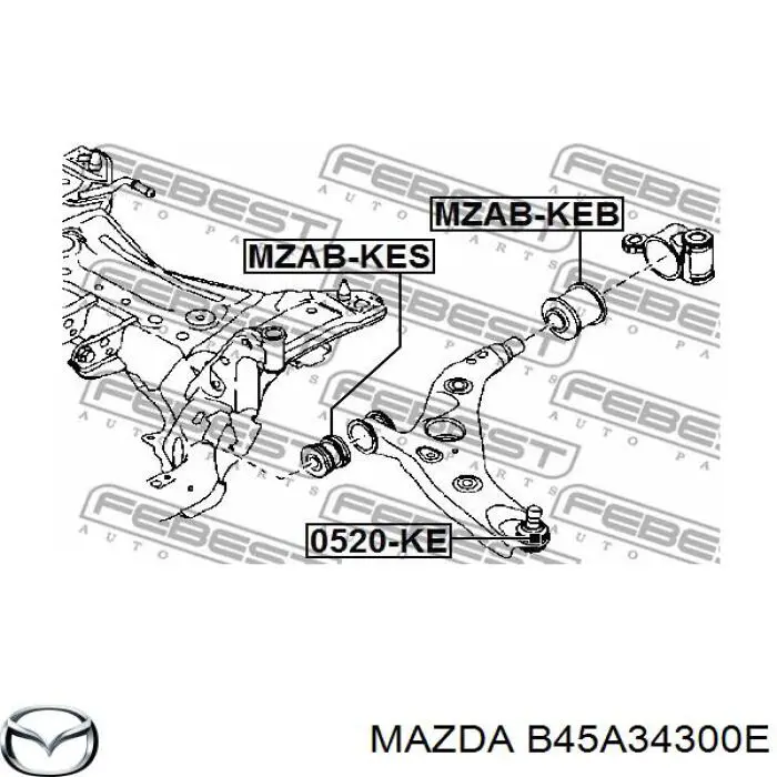 B45A34300E Mazda