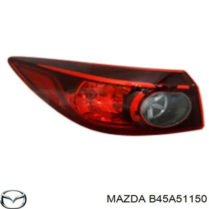 B45A51150 Mazda lanterna traseira direita externa
