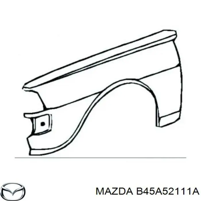 B45A52111A Mazda Переднее правое крыло