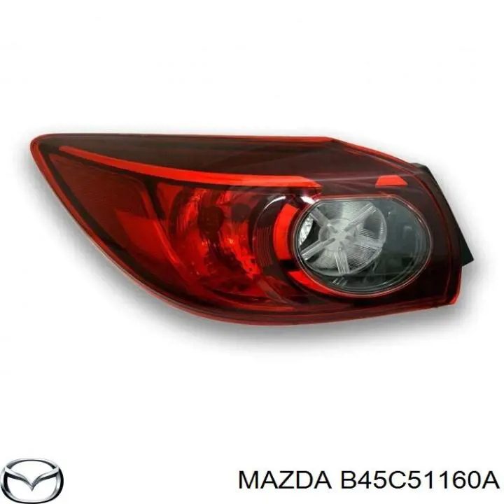 Фонарь задний левый внешний B45C51160C Mazda