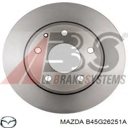 Диск тормозной задний Mazda B45G26251A