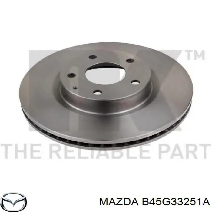 Disco do freio dianteiro Mazda B45G33251A preço, a partir de 86,44 USD