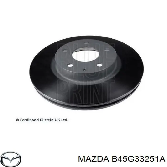 B45G33251A Mazda Disco do freio dianteiro