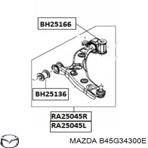 B45G34300E Mazda
