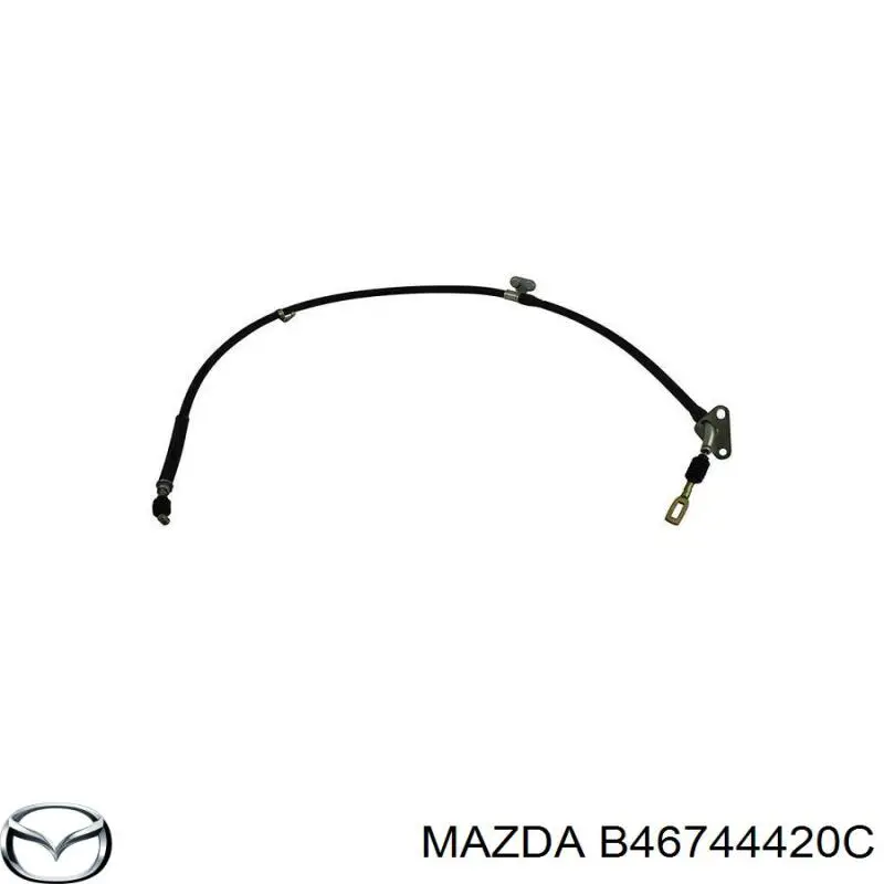 Трос ручника B46744420C Mazda