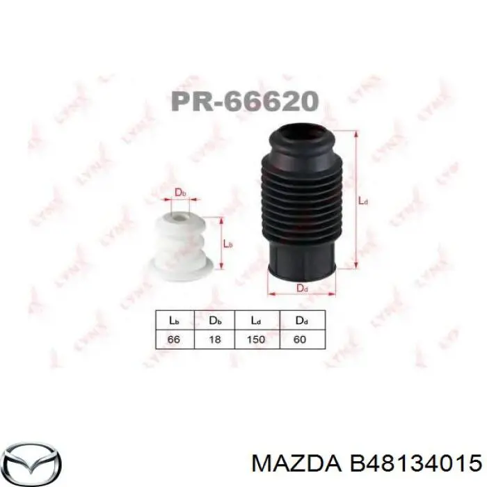 B48134015 Mazda пыльник амортизатора переднего
