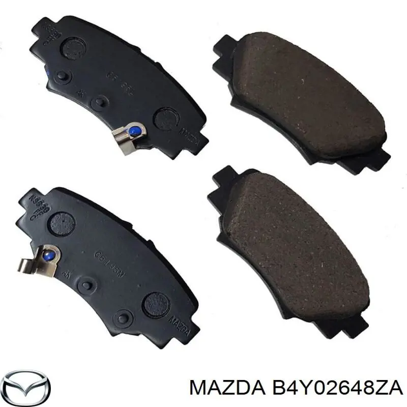 Задние тормозные колодки B4Y02648ZA Mazda