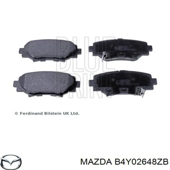 Задние тормозные колодки B4Y02648ZB Mazda