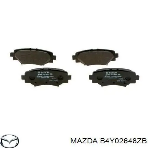 Задние дисковые колодки Mazda B4Y02648ZB