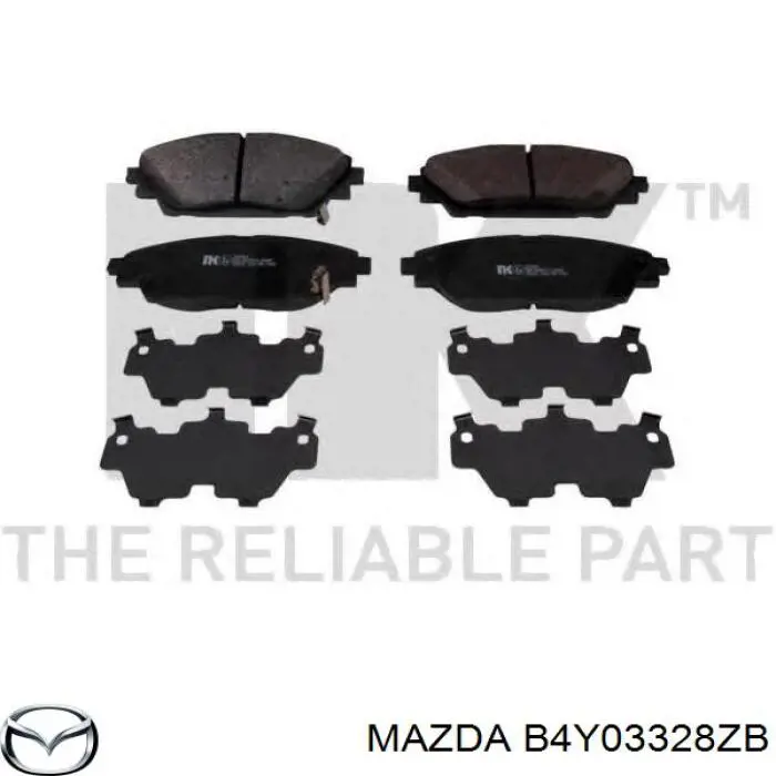 Колодки Mazda B4Y03328ZB цена, от 44.02 USD