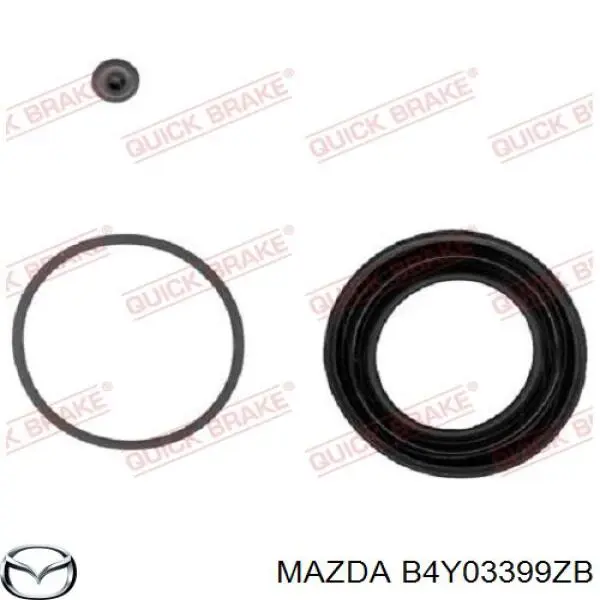 Купить B4Y03399ZB Mazda Суппорт тормозной передний левый