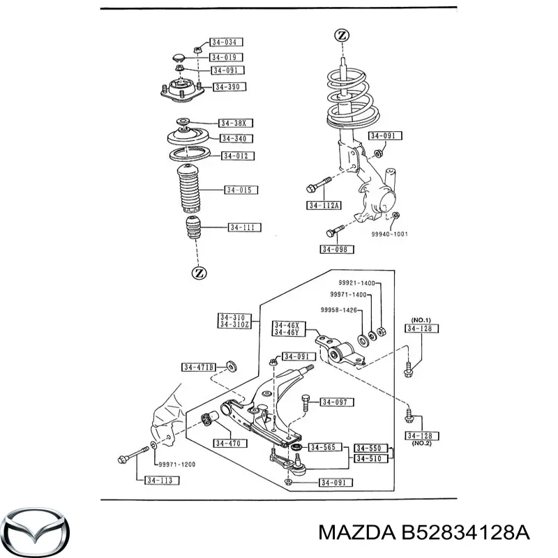 B52834128A Mazda 