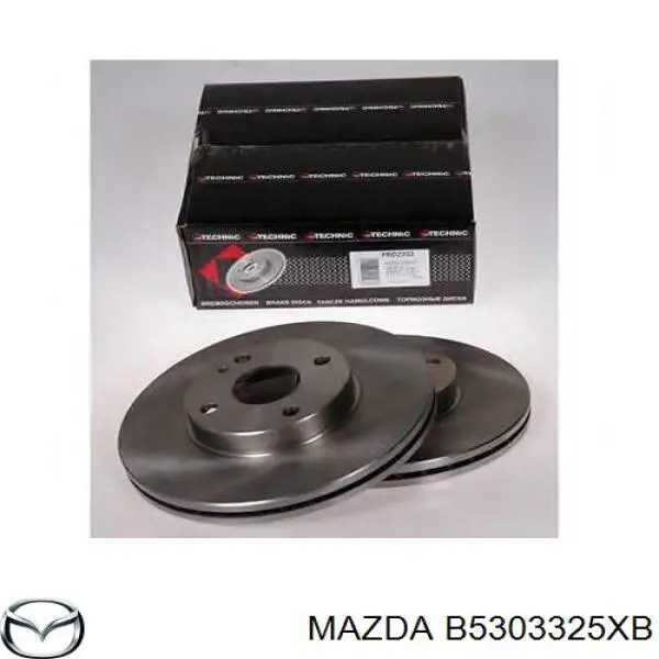 Передние тормозные диски B5303325XB Mazda