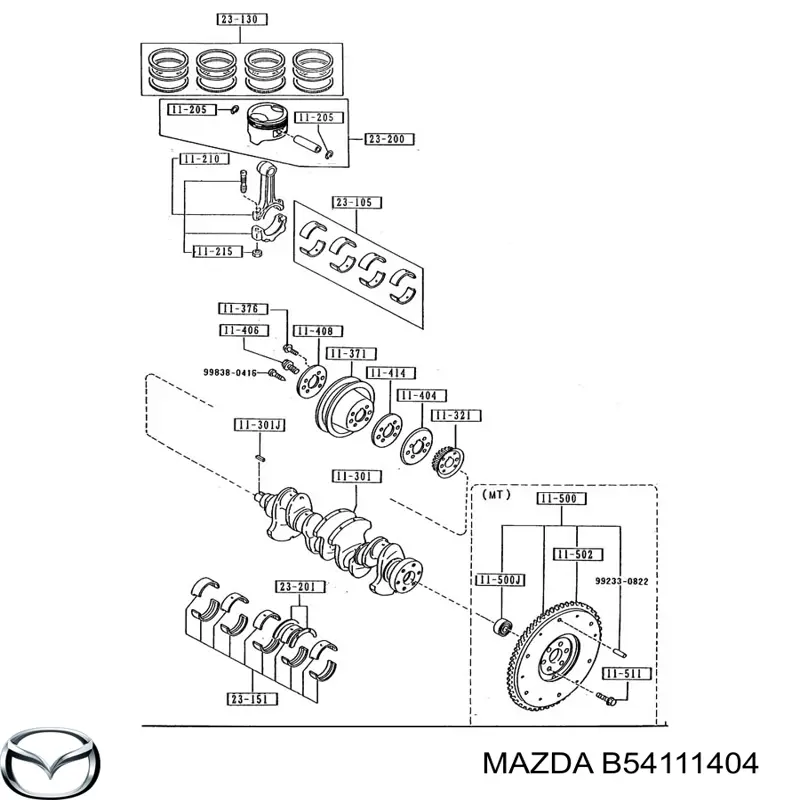 B54111404 Mazda 