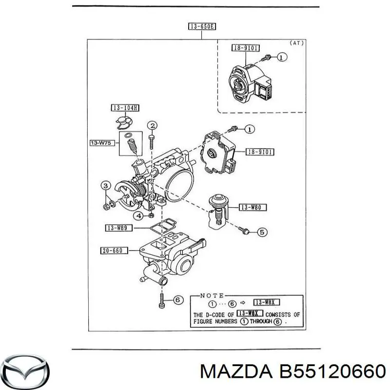 B55120660 Mazda 