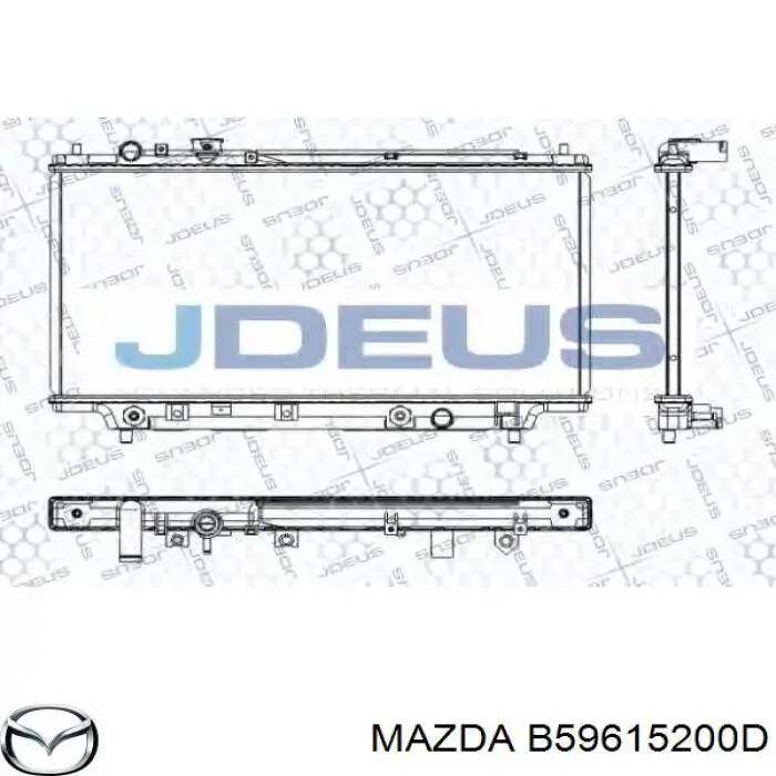 B59615200D Mazda Радиатор основной