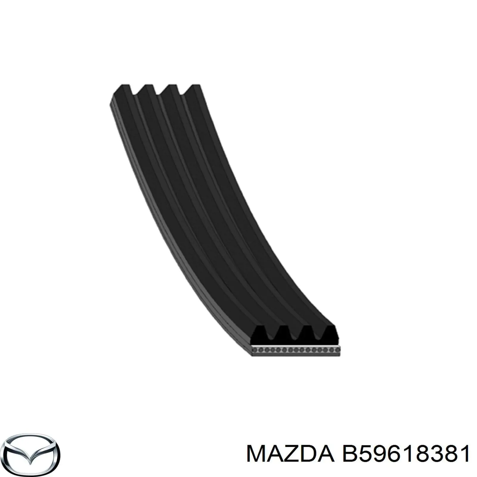 Клиновый ремень Mazda B59618381 цена, от 8.62 USD
