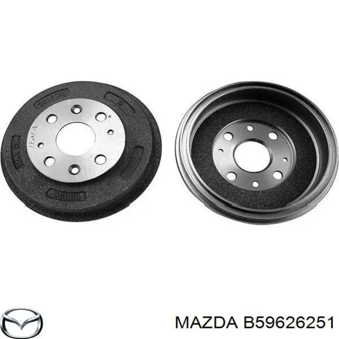 Купить B59626251 Mazda Тормозной барабан
