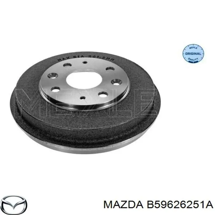 Купить B59626251A Mazda Тормозной барабан