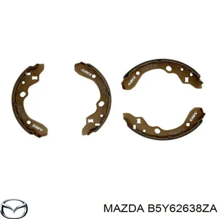 Колодки тормозные задние барабанные Mazda B5Y62638ZA
