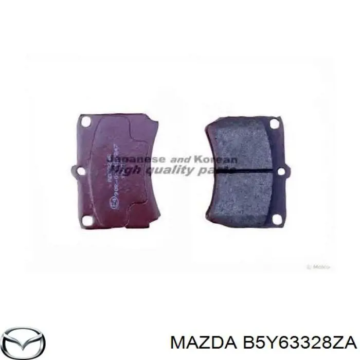 B5Y63328ZA Mazda колодки тормозные передние дисковые