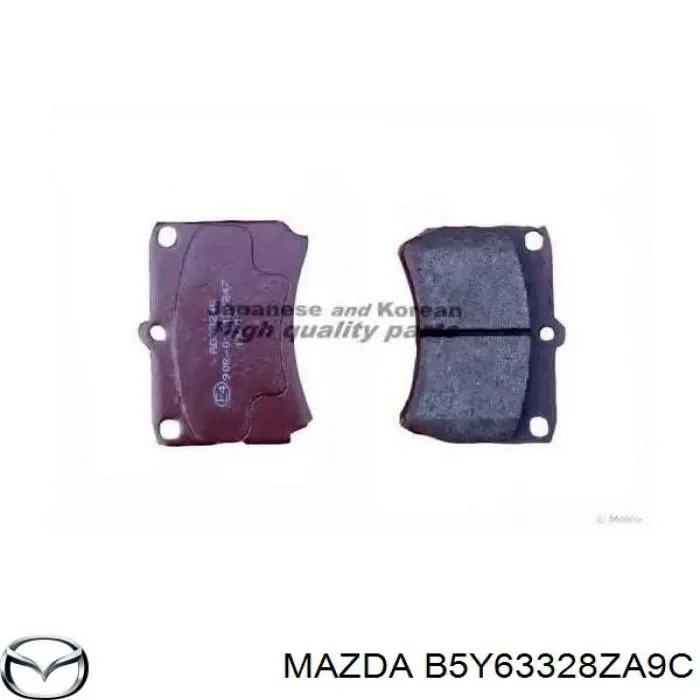 B5Y63328ZA9C Mazda колодки тормозные передние дисковые