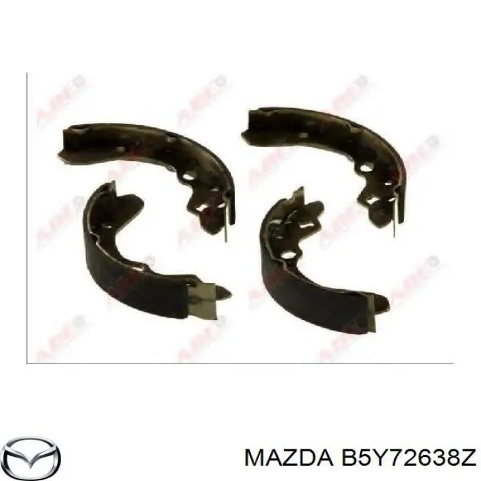 B5Y72638Z Mazda колодки тормозные задние барабанные
