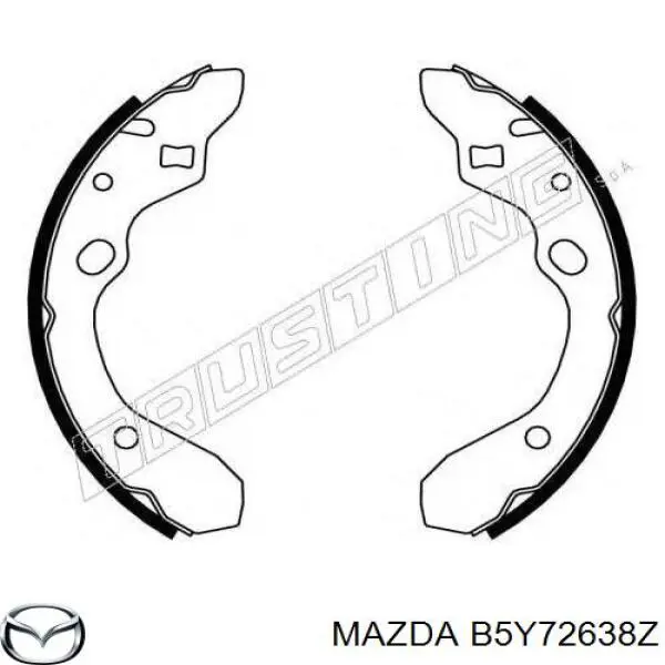 Тормоза рабочие задние ножные и тормозные барабаны Mazda B5Y72638Z цена, от 104.63 USD