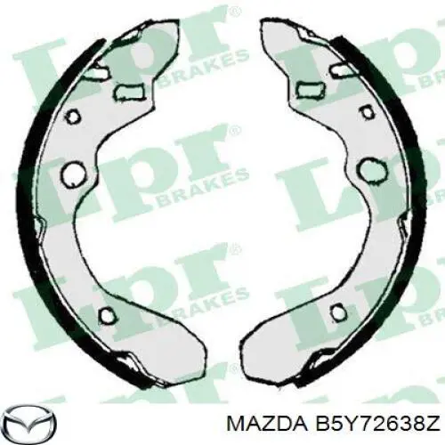 Купить B5Y72638Z Mazda Задние барабанные тормозные колодки