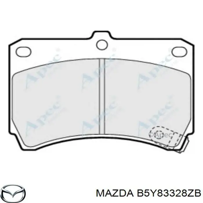 B5Y83328ZB Mazda колодки тормозные передние дисковые