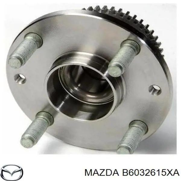 Cubo de rueda trasero B6032615XA Mazda