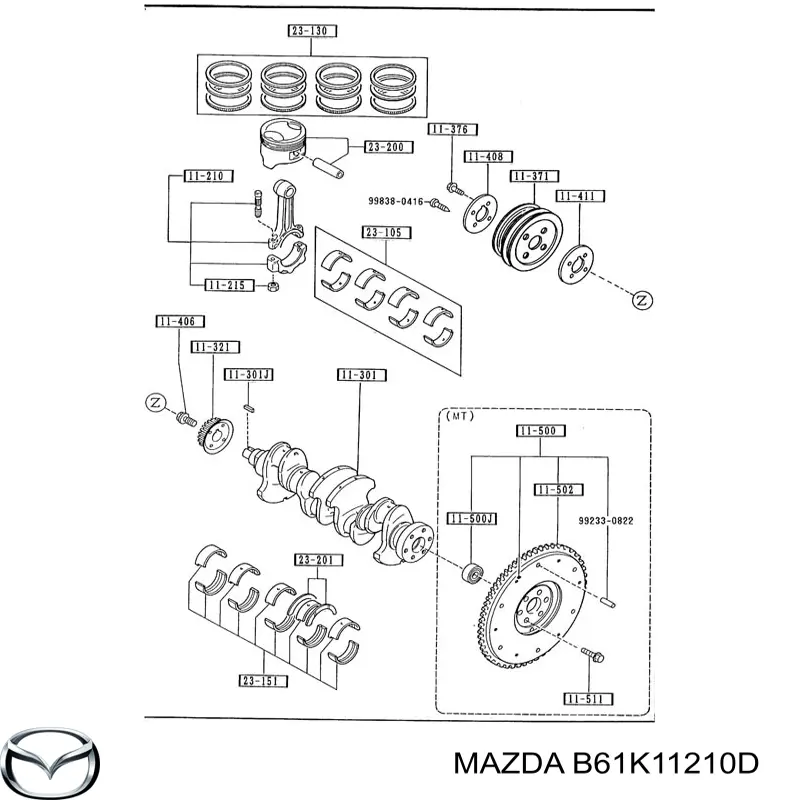 B61K11210D Mazda