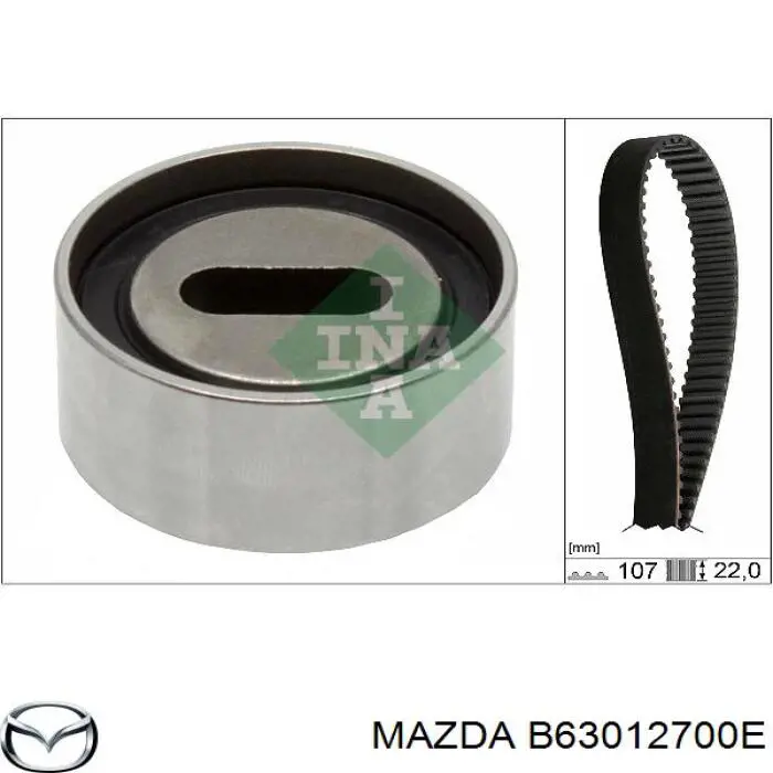 Купить B63012700E Mazda Ролик натяжителя газораспределительного ремня