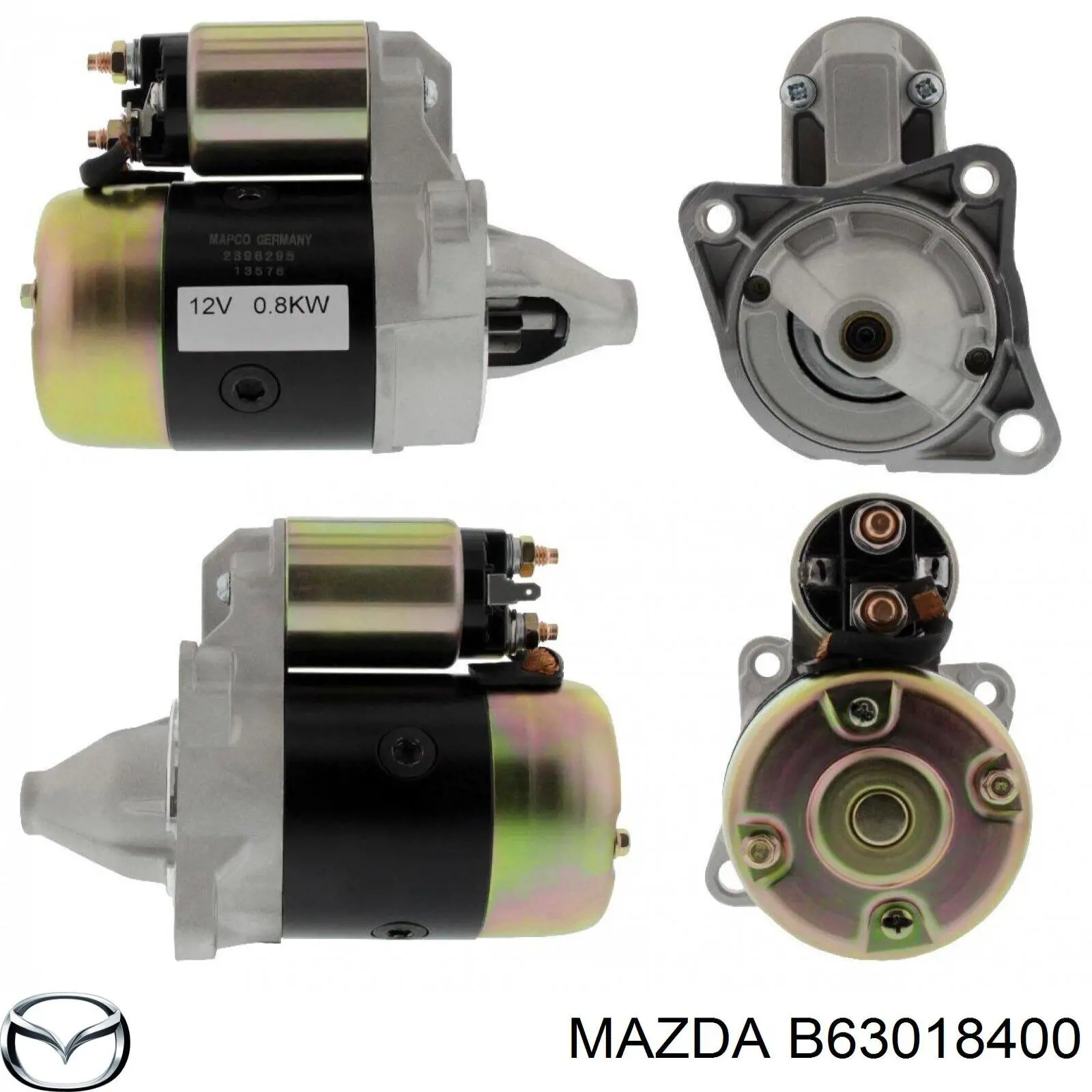 Стартер B63018400 Mazda