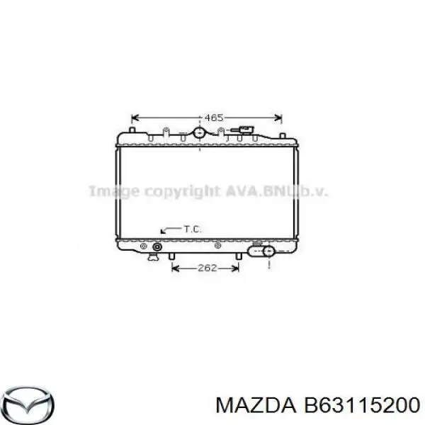 B63115200 Mazda Радиатор основной