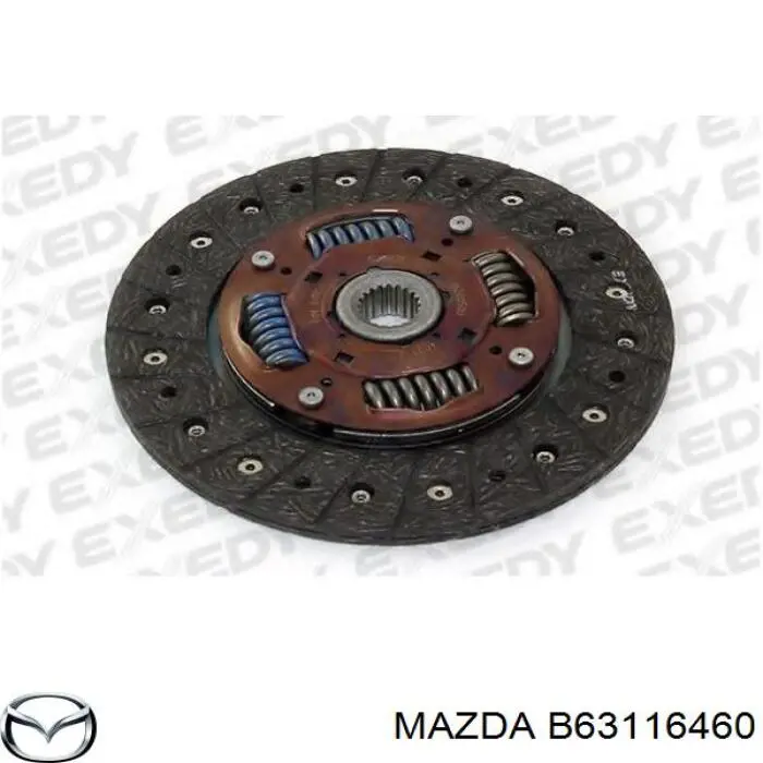 Disco de embrague B63116460 Mazda