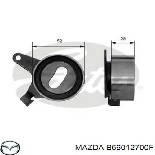 Купить B66012700F Mazda Ролик натяжителя газораспределительного ремня