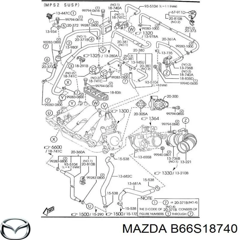 Преобразователь давления (соленоид) наддува Mazda B66S18740 цена, от 63.34 USD