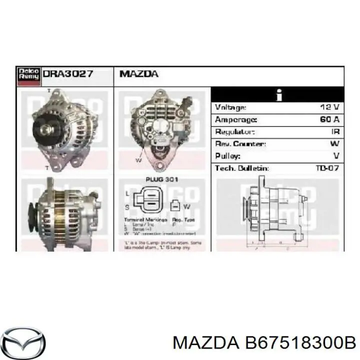  B67518300B Mazda