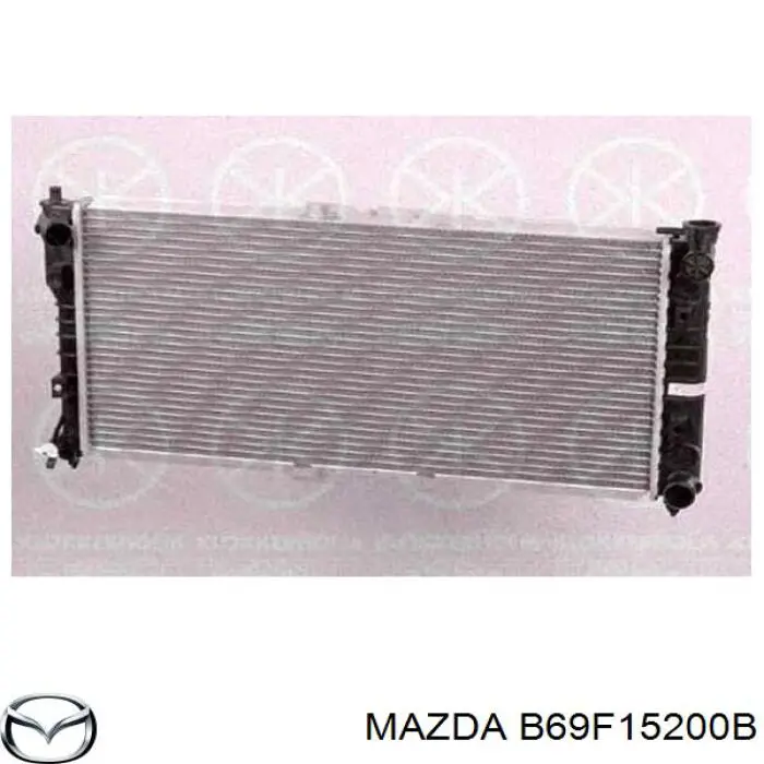 B69F15200B Mazda radiador de esfriamento de motor