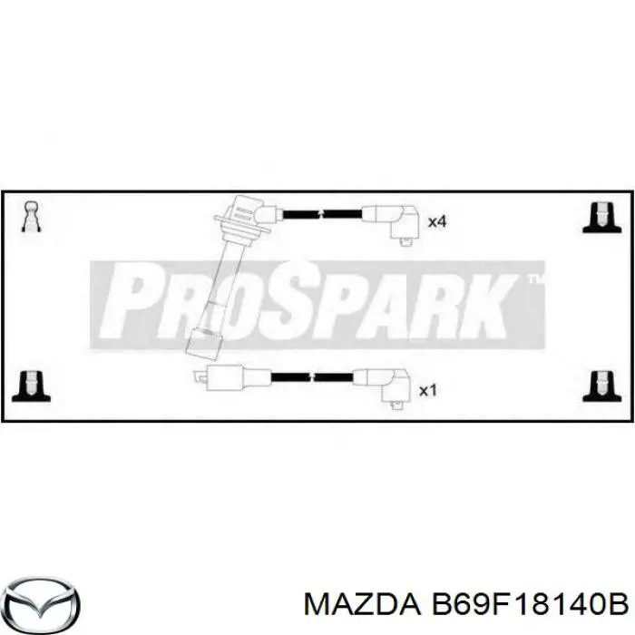 Провода зажигания Mazda B69F18140B цена, от 29.33 USD