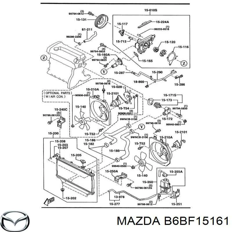  B6BF15161 Mazda