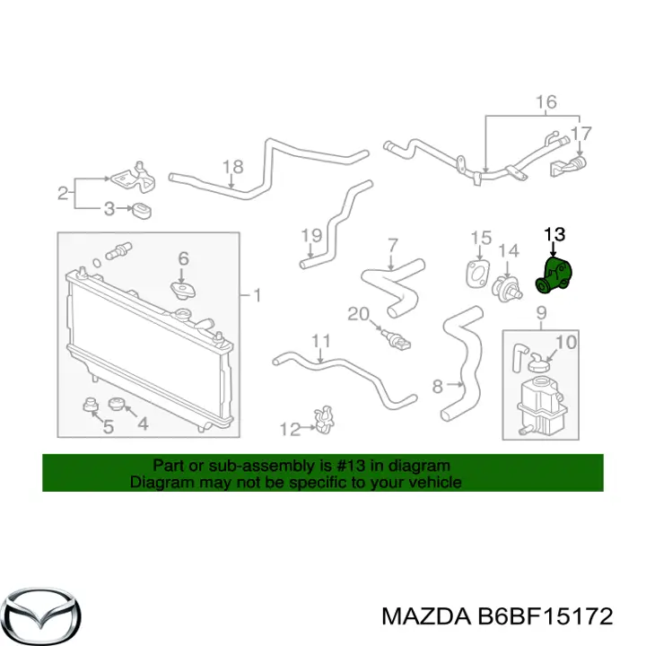  B6BF15172 Mazda