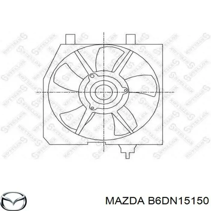 Мотор вентилятора системы охлаждения B6DN15150 Mazda