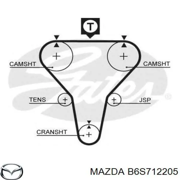 Correa distribucion B6S712205 Mazda