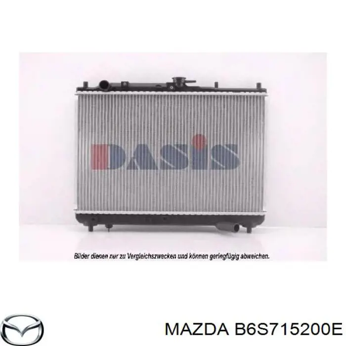 B6S715200E Mazda Радиатор основной