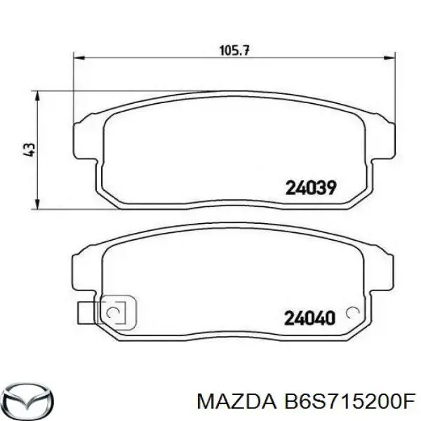 Радиатор B6S715200F Mazda